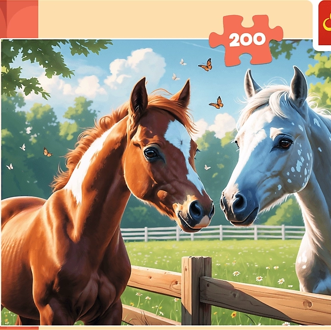 TREFL Puzzle Cavalli nella radura 200 pezzi