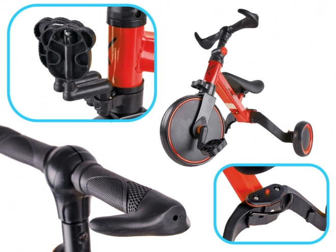 Bicicletta Triciclo Fix Mini 3 in 1 con Pedali Bianco – Rosso