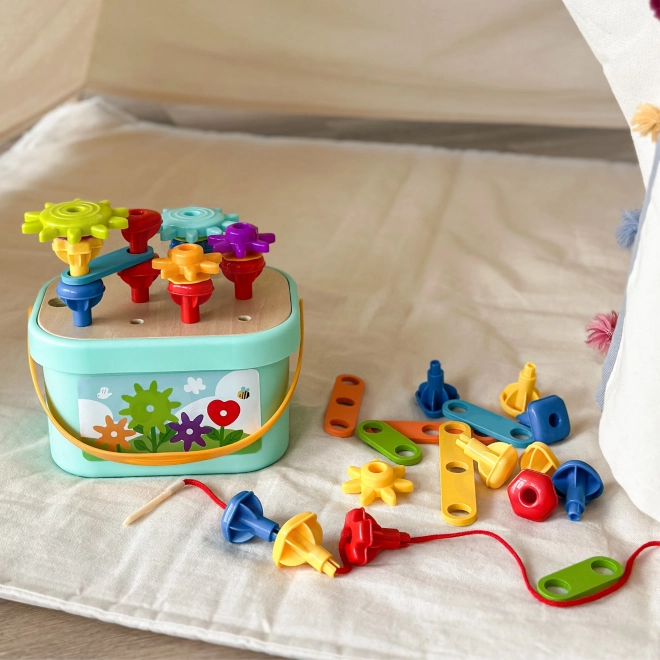 Kit motricità Montessori 12 in 1 con box in legno