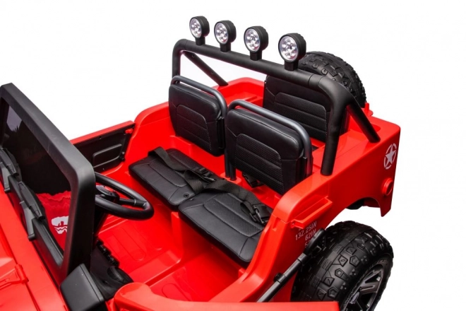 Auto Elettrico 4x4 Rosso per Bambini