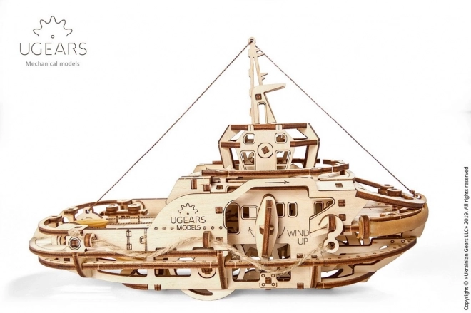 Rimorchiatore meccanico 3D di legno di Ugears