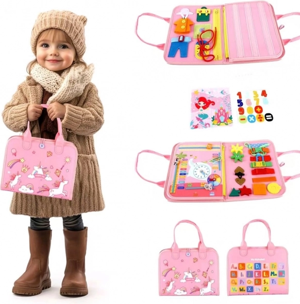 Libro sensoriale busy Unicorno 1 di 2Kids Toys