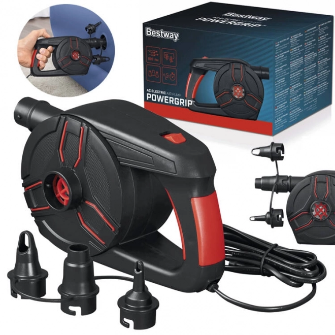 Pompa elettrica portatile Bestway PowerGrip con 3 adattatori