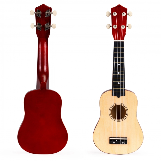 Ukulele in legno per bambini con corde in nylon