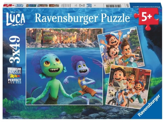 Puzzle Disney Pixar Luca 3x49 pezzi