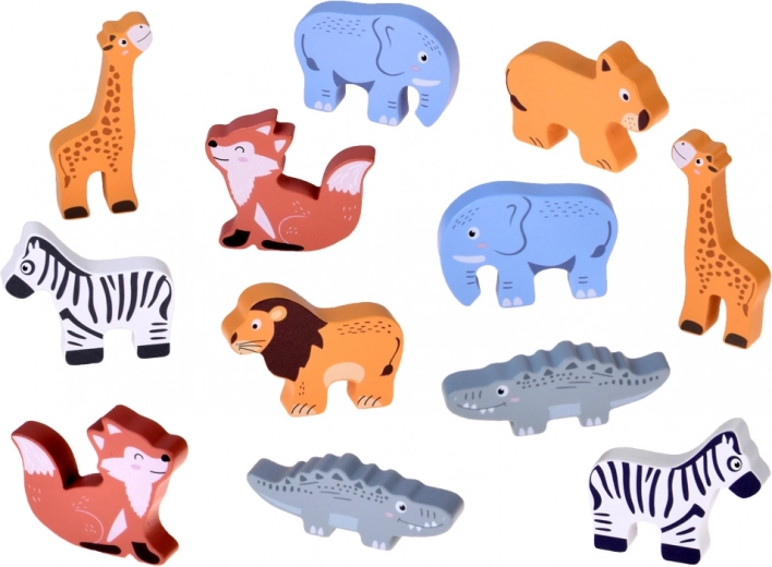 Ricco set di figurine in legno