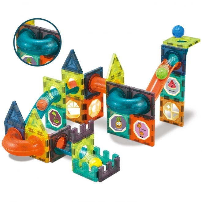 Costruzioni Magnetiche Luminescenti 75 Pezzi