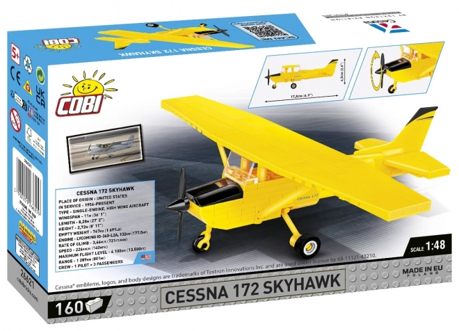 Modello di Costruzione Cessna 172 Skyhawk Giallo