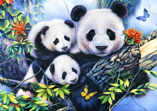 Puzzle Famiglia di Panda 1000 pezzi