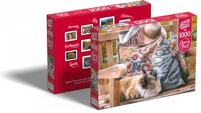 Puzzle gatti seduti 1000 pezzi