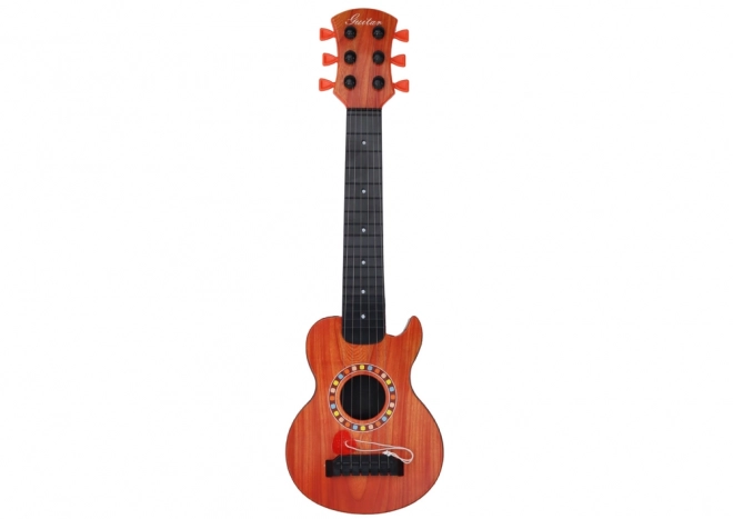 Chitarra Giocattolo Per Bambini In Legno Arancione