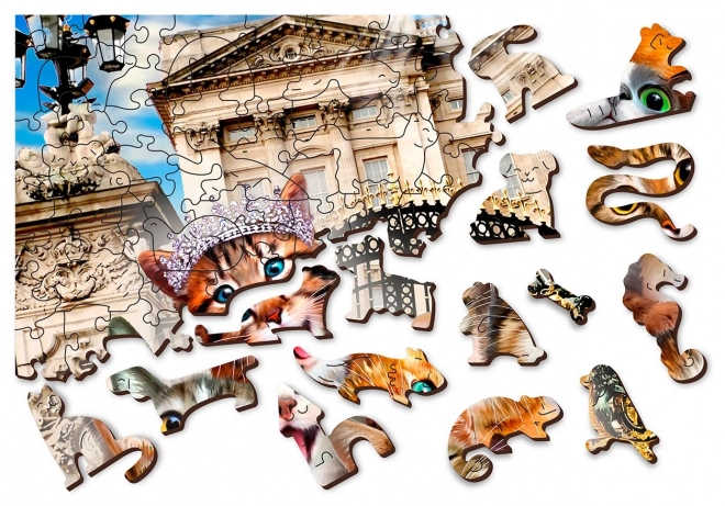 Puzzle in legno Gattini a Londra 2in1, 300 pezzi