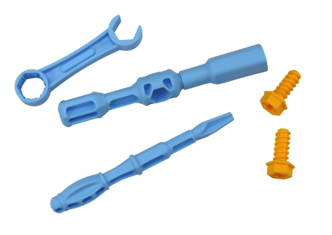 Set da officina camion per smontaggio blu