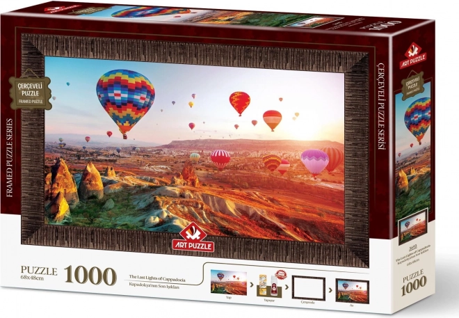 Puzzle con cornice e colla 3 in 1 Mongolfiere su Cappadocia