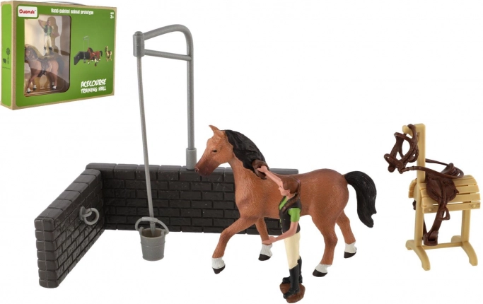 Set fattoria – cavallo con accessori, giocattolo in plastica