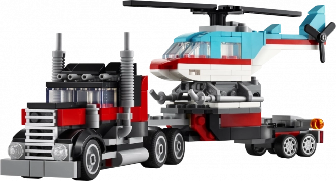 Camion LEGO Creator con elicottero