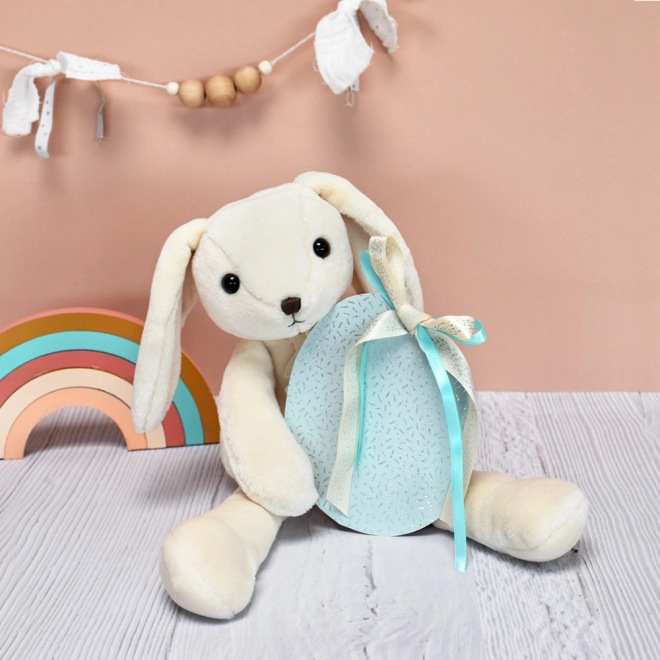 Coniglio di peluche bianco Doudou Histoire d'Ours