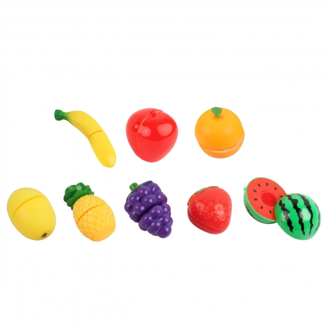 Giocattolo con Frutta da Tagliare su Velcro con Coltello e Tagliere