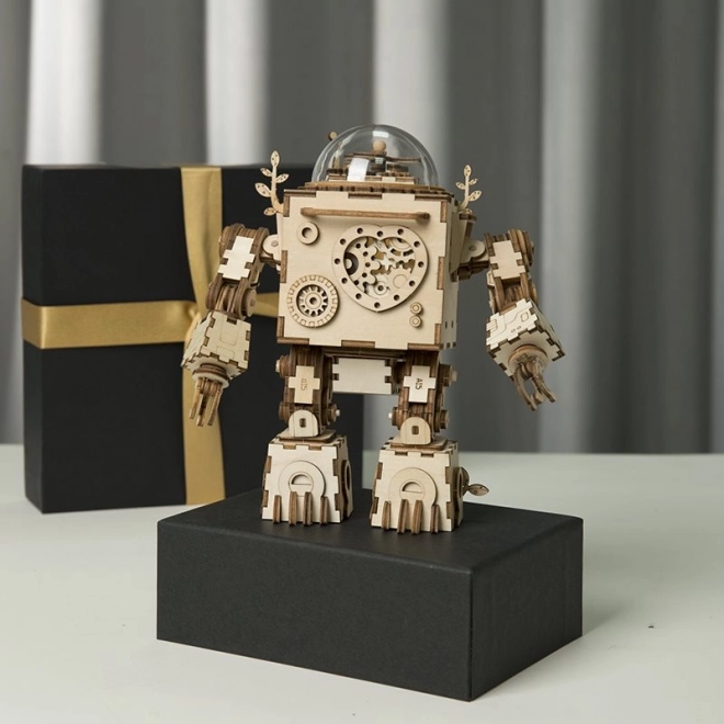 Puzzle in legno 3D Rokr Robot Orpheus con luce