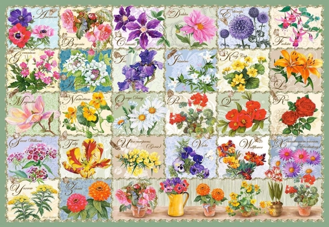 Puzzle 1000 pezzi - Fiori Vintage