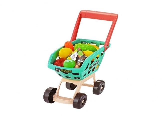 Set Supermercato Cestino con Bilancia e Lettore Schede