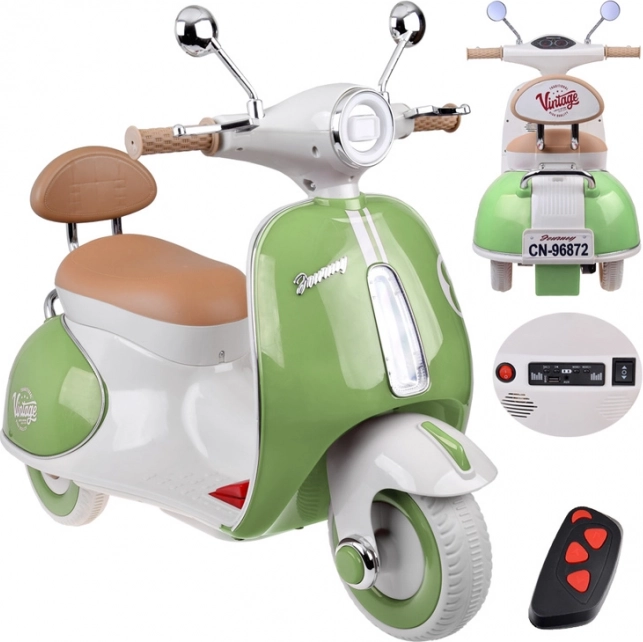 Classico monopattino elettrico per bambini arancione – Verde