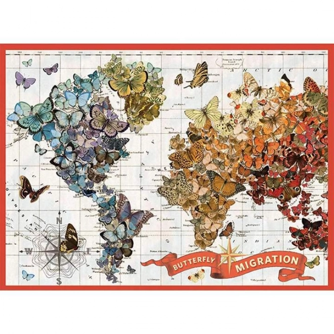 Puzzle Migrazione del Farfalla d'Oro di Wendy 1000 Pezzi