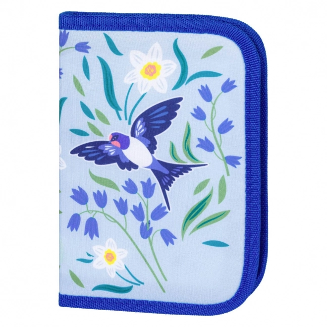 Astuccio scolastico monopiano con rondini