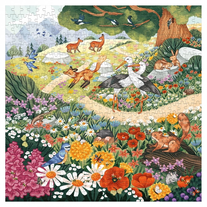 Puzzle Magellan Set 3 in 1 Giungla, Fiori e Fauna del Nord