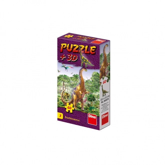 Puzzle con Figura di Dinosauro: Tyrannosaurus Rex 60 Pezzi