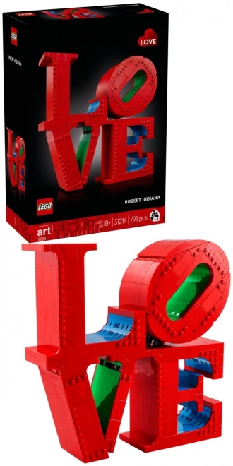 Scultura d'amore LEGO Art