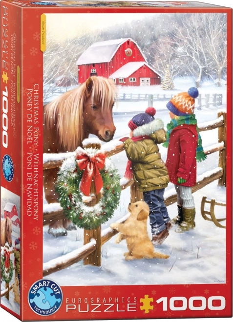 Puzzle Eurographics Pony di Natale 1000 Pezzi