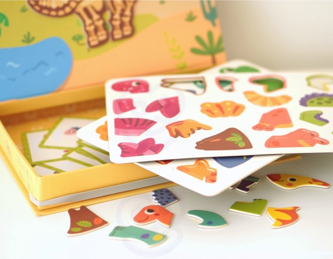 Puzzle magnetico dinosauri di Tooky Toy