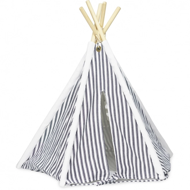 Mini tepee a righe per bambole