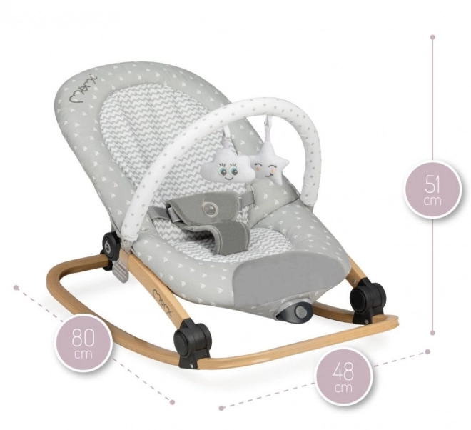 Sdraietta ergonomica MoMi con melodia e stelle