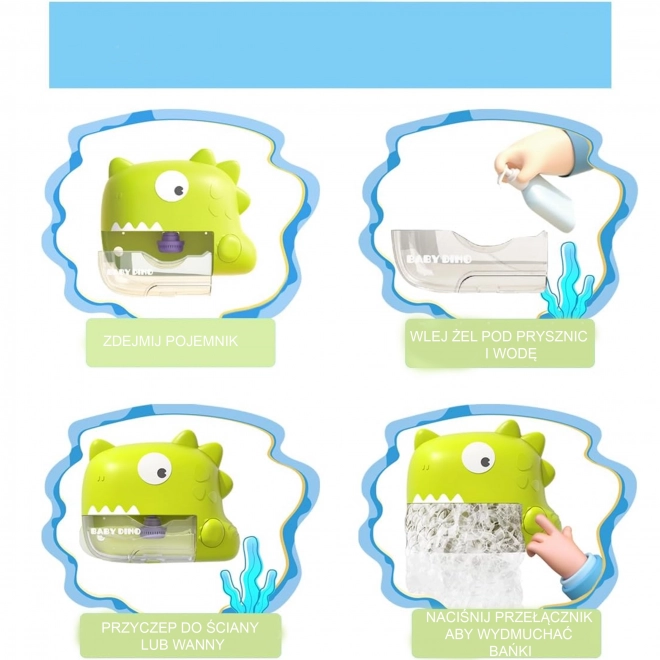 Dino Bubble Maker per Bagno WOOPIE