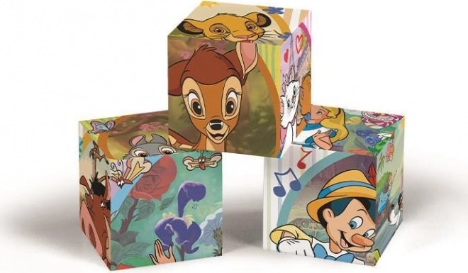 Clementoni cubi con immagini fiabe classiche Disney, 12 cubi