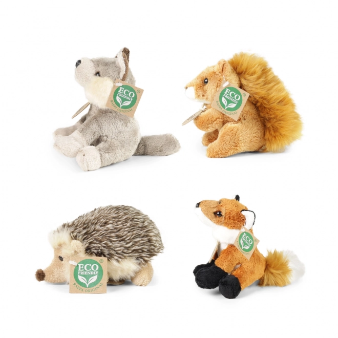 Animali del bosco in peluche amici dell'ambiente