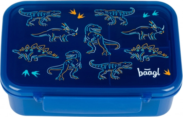 Scatola per merenda BAAGL con scomparti Dino