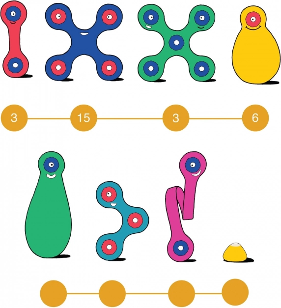 Puzzle magnetico Rainbow Clixo