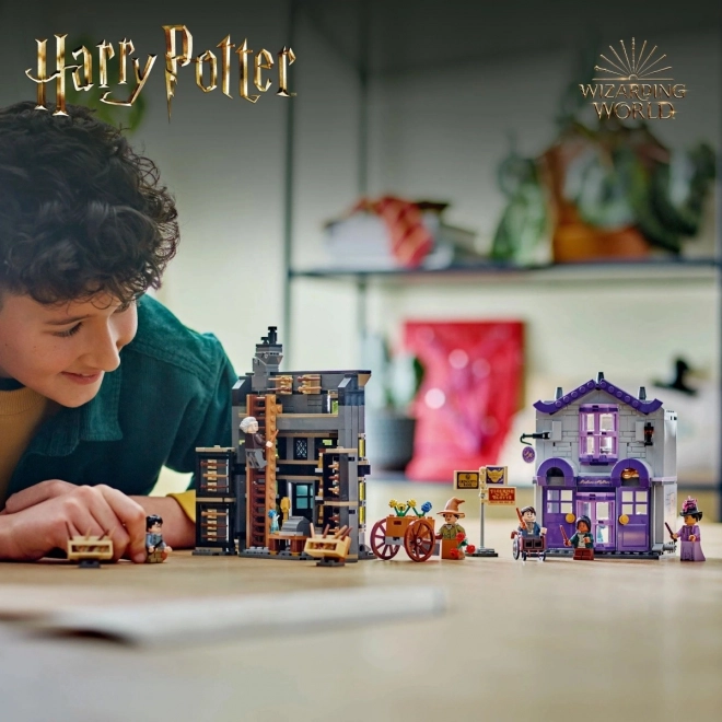 Set costruzioni LEGO Harry Potter Negozi di Ollivander e Madame Malkin