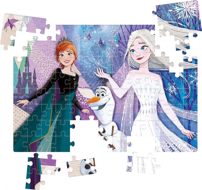 Puzzle con Gioielli Frozen 2: Sorelle 104 Pezzi