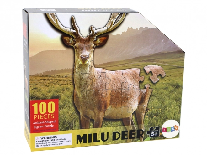 Puzzle 100 pezzi cervo fauna selvatica