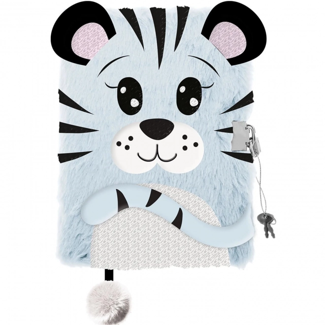 Diario Peluche My Little Friend con Lucchetto Tigre delle Nevi