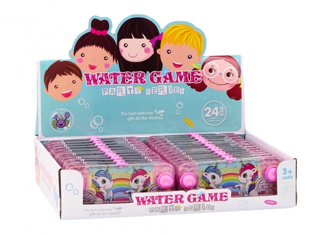 Gioco ad anelli ad acqua Rosa Mini Unicorni