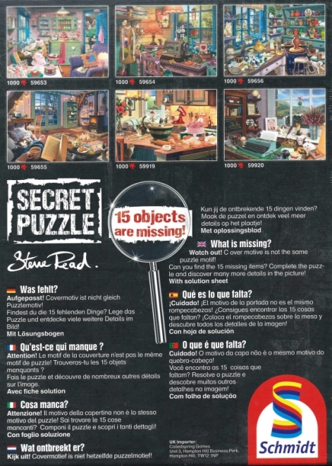 Puzzle Schmidt Secret Casa Vacanze 1000 Pezzi