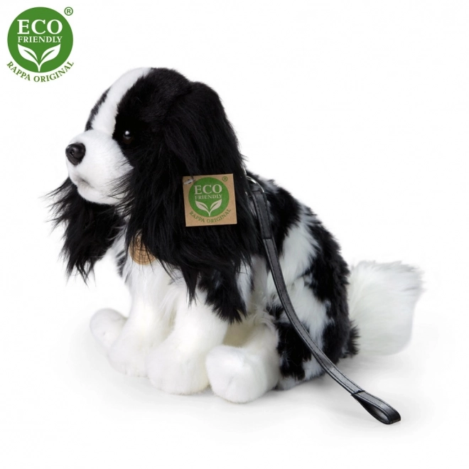 Cane Cavalier King Charles in Peluche con Guinzaglio