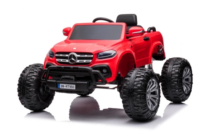 Auto elettrico per bambini Mercedes rosso 4x4