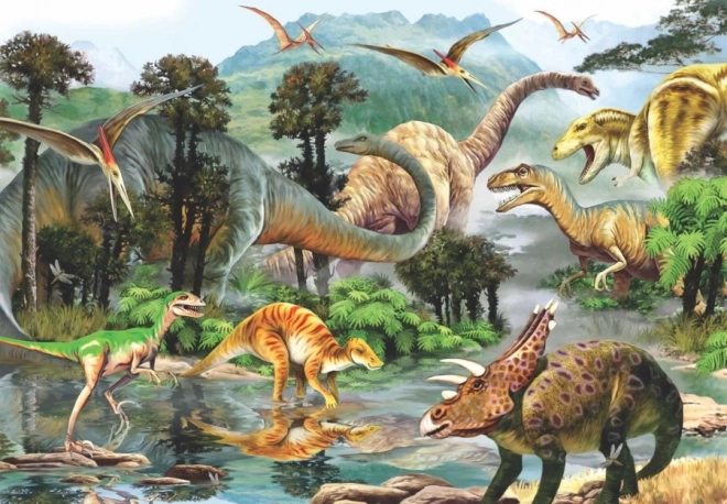 Puzzle mondo dei dinosauri