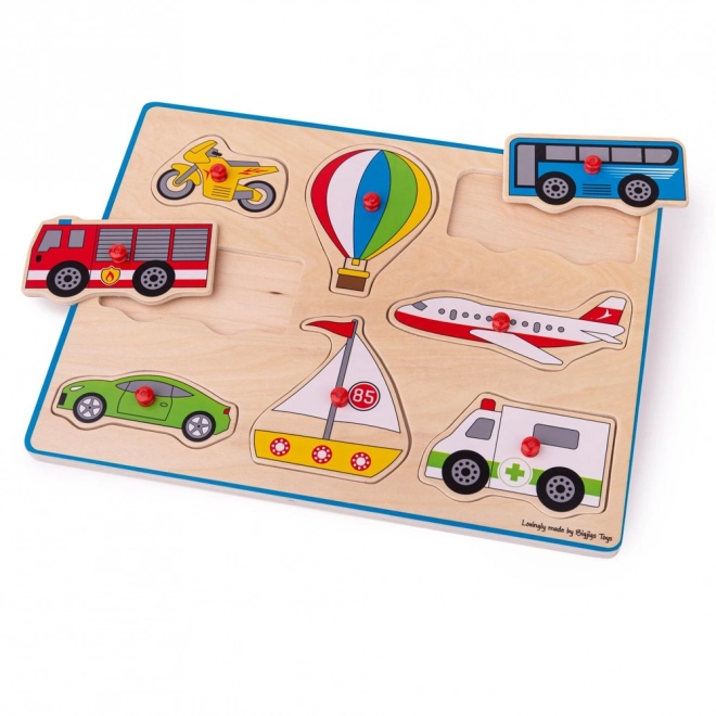 Puzzle ad incastro mezzi di trasporto Bigjigs Toys